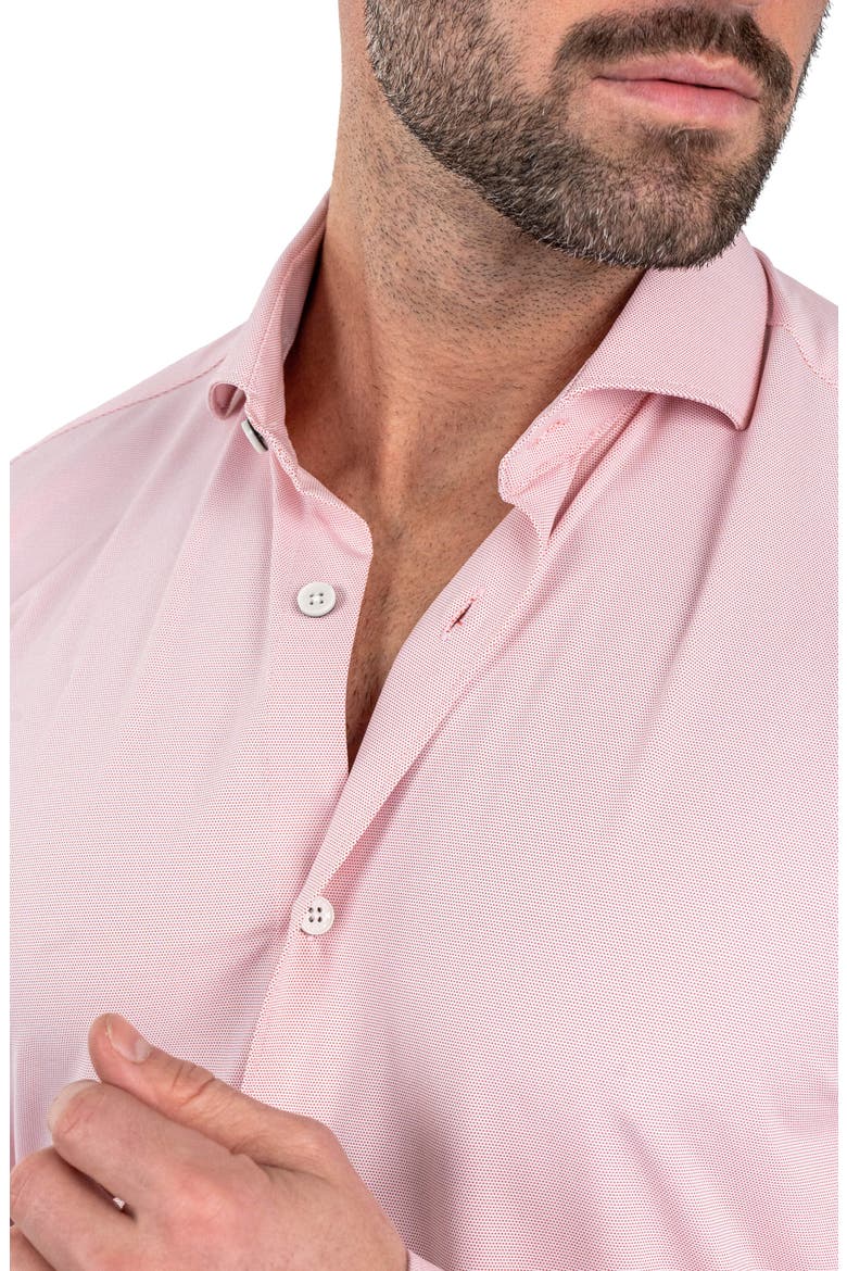 Einstein Stretchblotter Red Button-Up Shirt, Alternate, color, RED