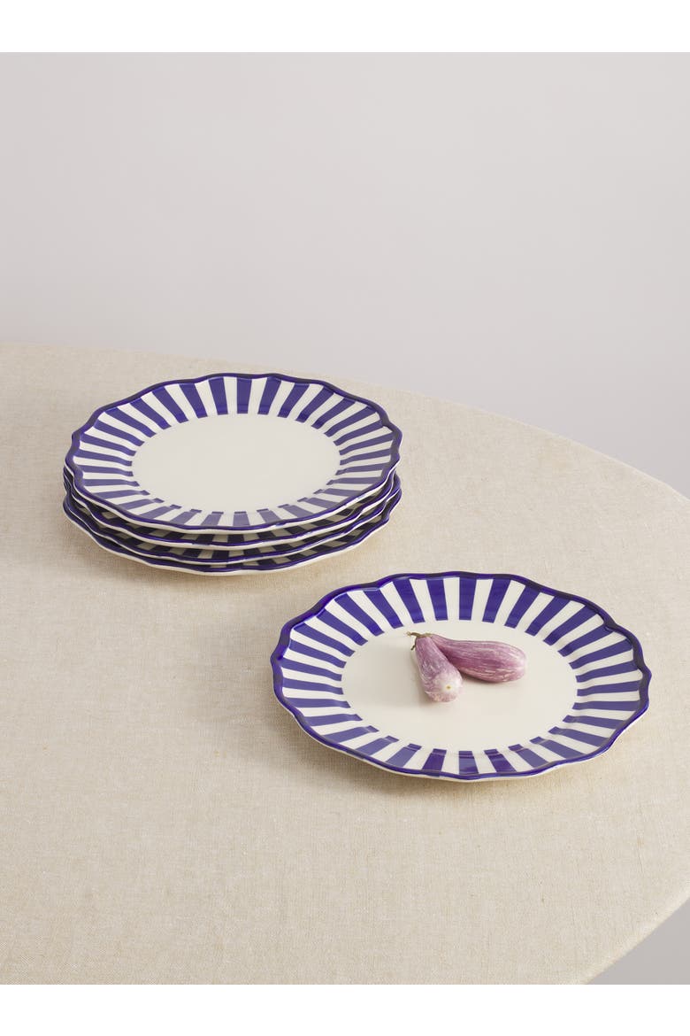 Mix and Match 12 Piece Set with Cereal Bowl, Alternate, color, Striped/Solid/Solid