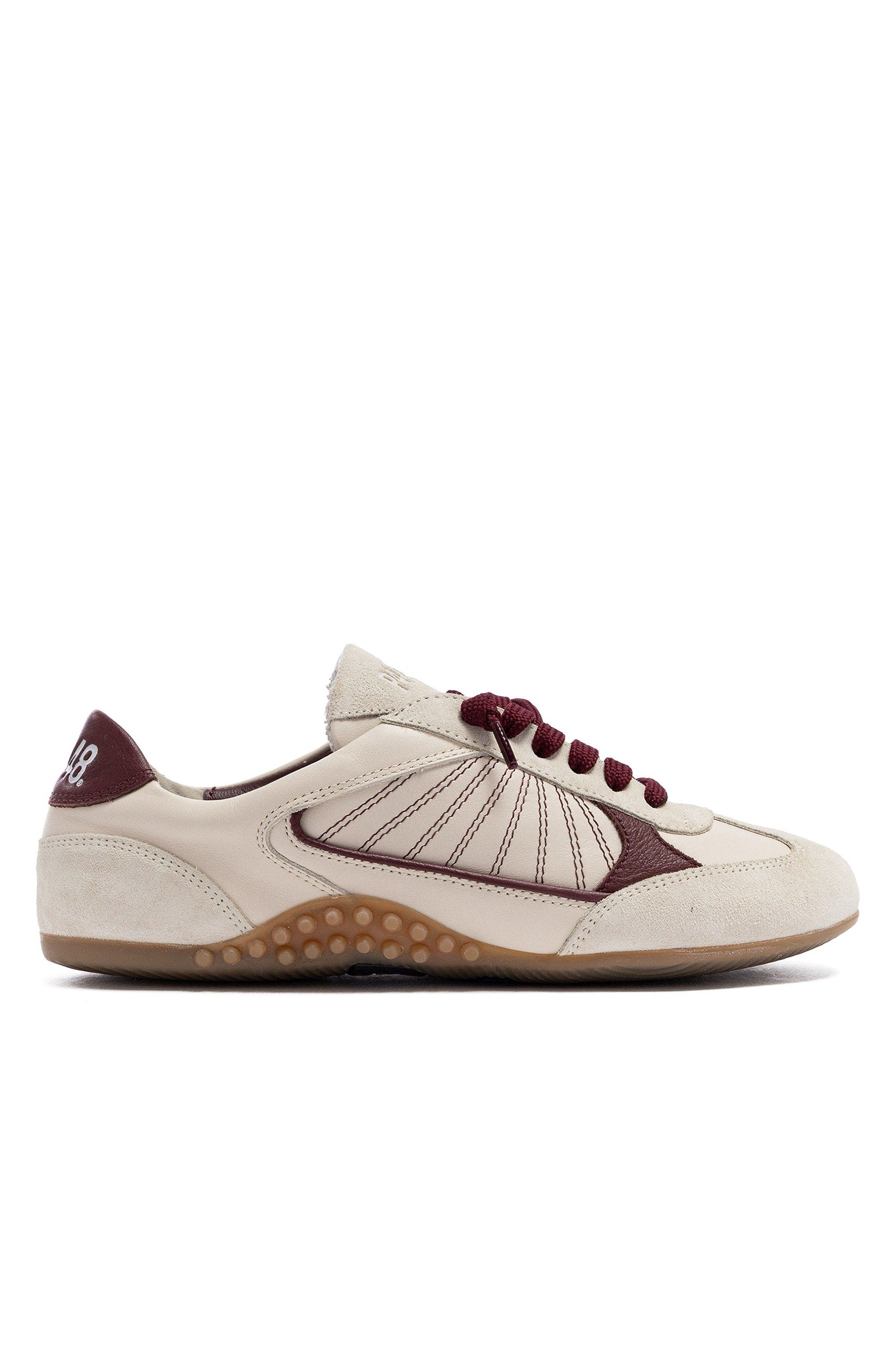 P448 Lisbon Bore Sneaker, Main, color, Cream Maroon