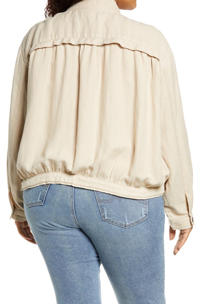 Treasure & Bond Linen Blend Field Jacket, Alternate, color, 