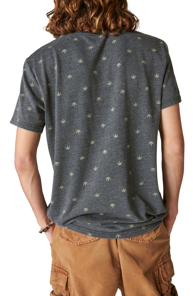 Lucky Brand Venice Leaf Print T-Shirt, Alternate, color, 