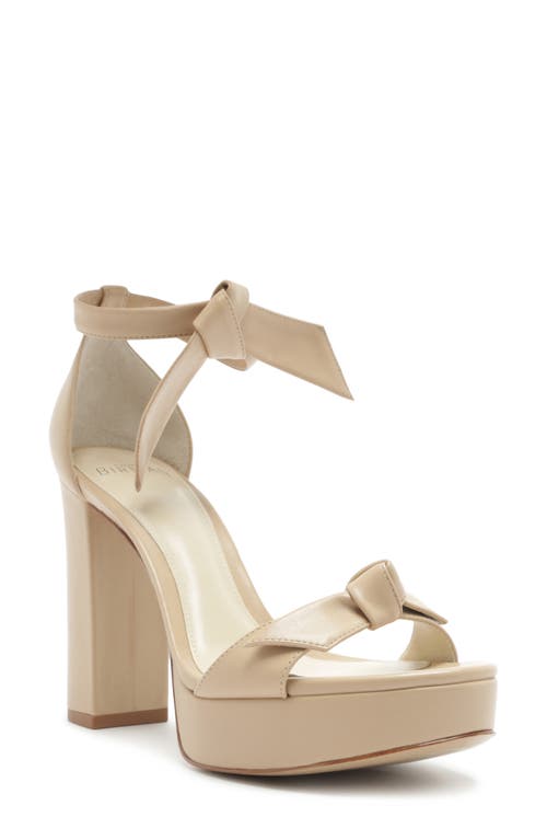 Alexandre Birman Mabeleh Ankle Strap Platform Sandal In Sand