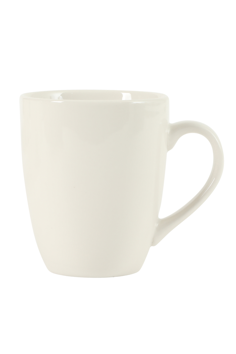 Great Essentials 12-Ounce Porcelain Coffee Mugs, Alternate, color, White