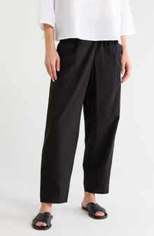 Pleated Lantern Ankle Pants