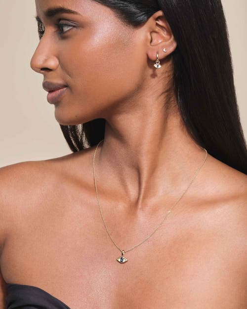 Edge Of Ember Evil Eye Huggie Earrings