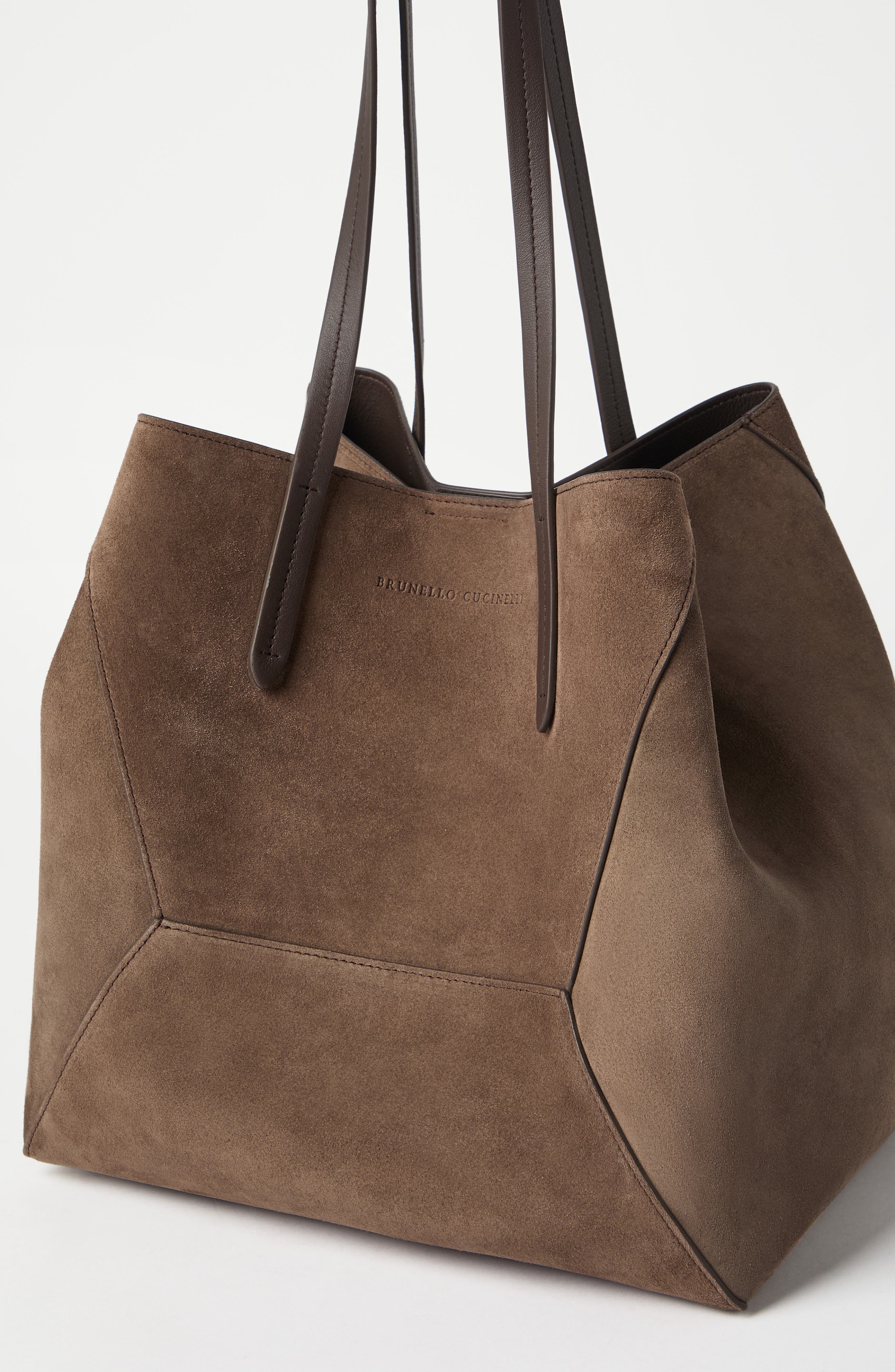 Brunello Cucinelli Suede BC Duo bag, Alternate, color, 