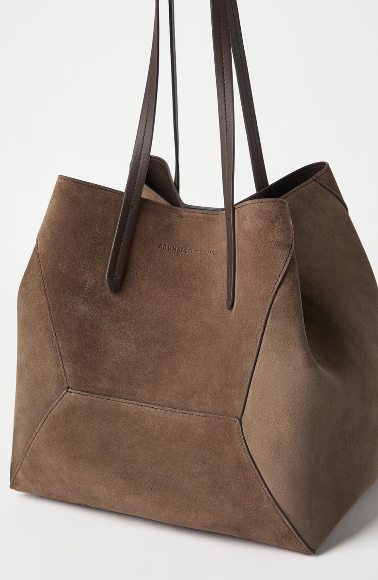 Brunello Cucinelli Suede BC Duo bag, Alternate, color,