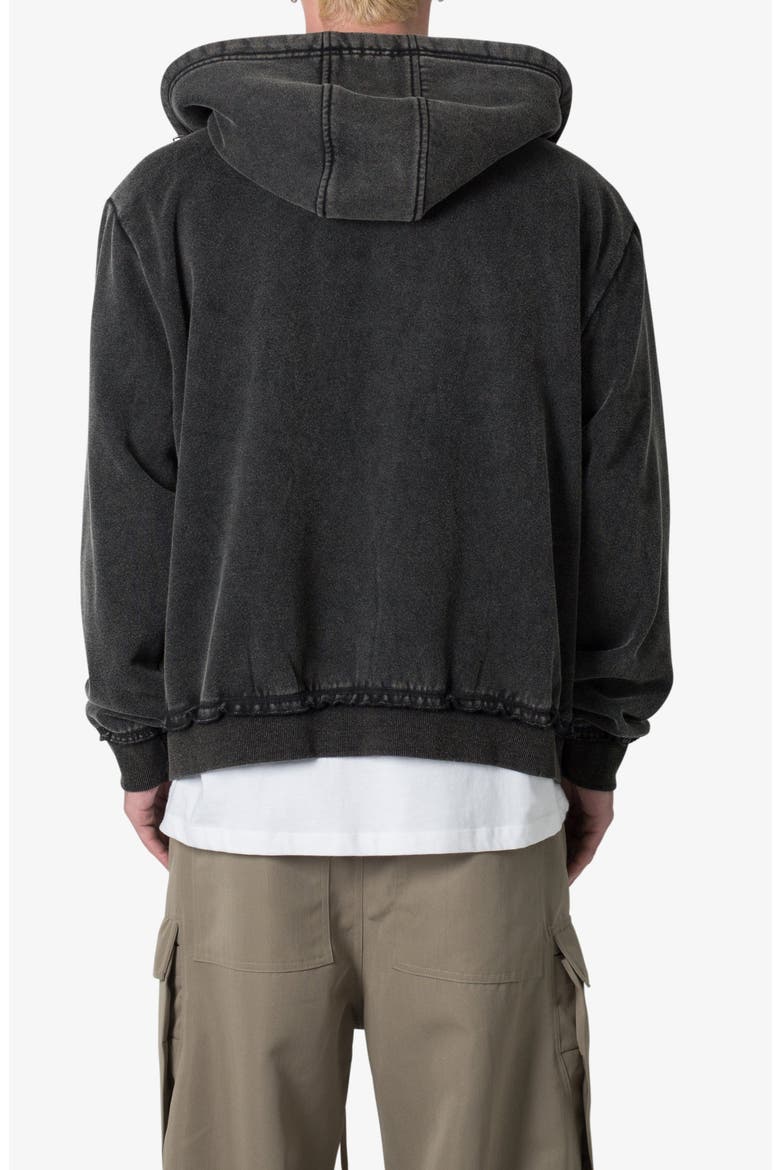 Multi Zip Hoodie, Alternate, color, WASHED BLACK