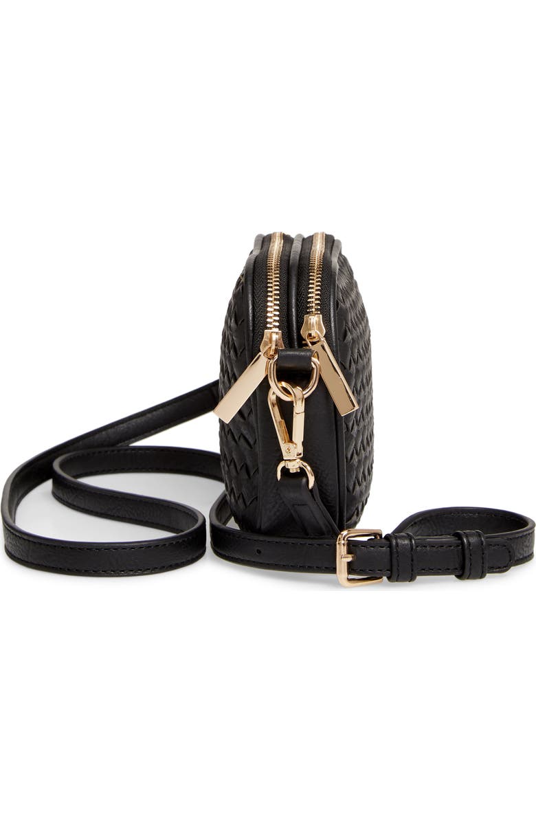 Mali + Lili Ava Woven Vegan Leather Crossbody Bag, Alternate, color,