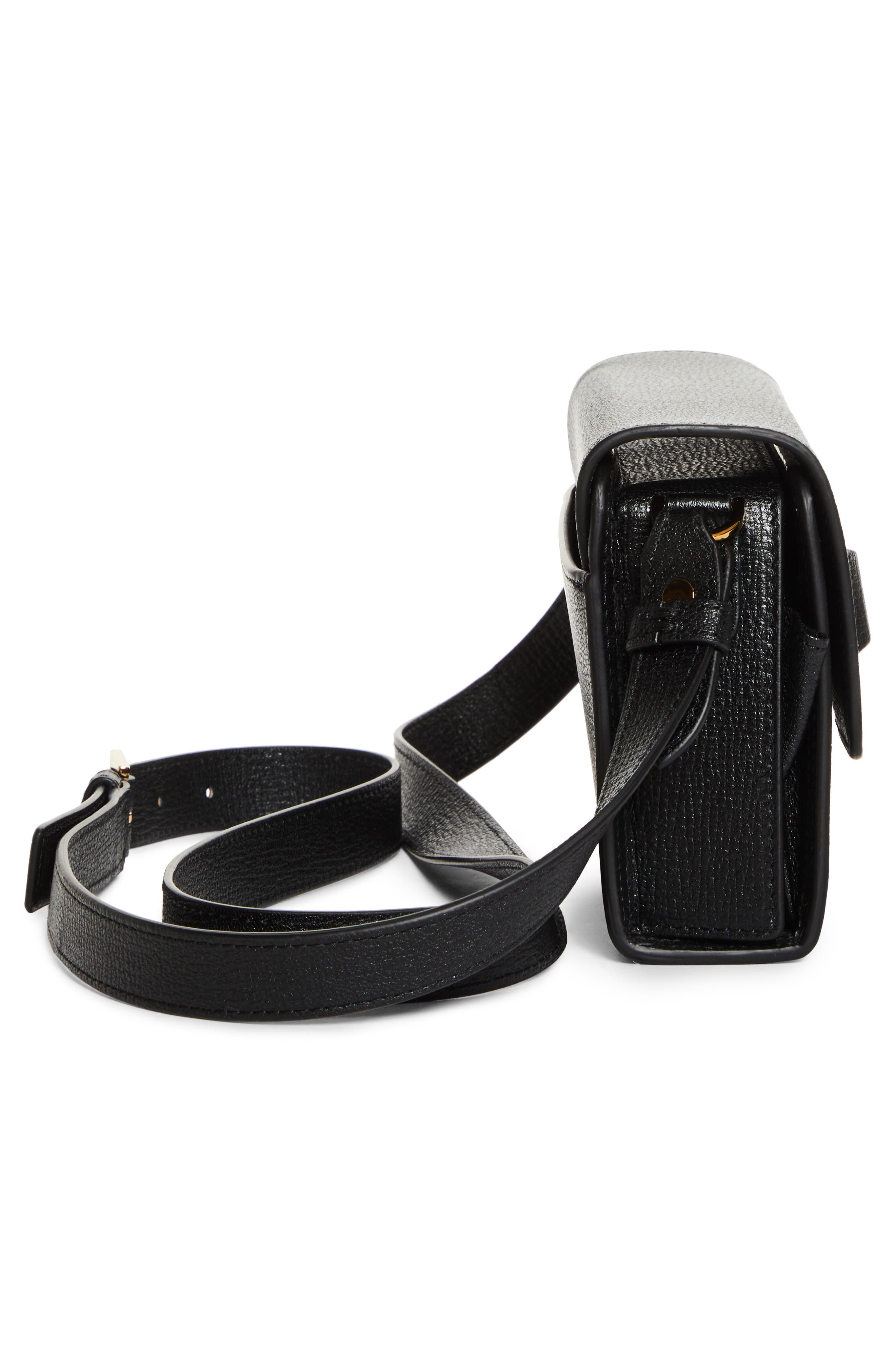 Versace Medusa Biggie Crossbody Bag, Alternate, color, Black-Versace Gold