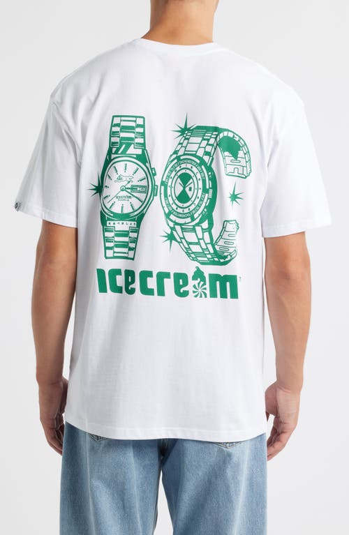 Icecream Eye See Graphic T-shirt In White