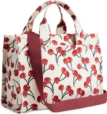 トートバッグ COACH Small Cargo Cherry Print Canvas Tote Bag 26 Coach Small Cargo Cherry Print Canvas Tote Bag - Tote Bags