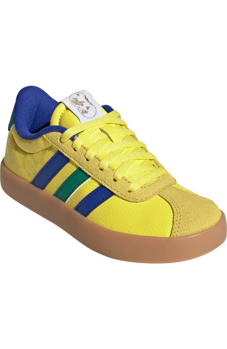 adidas Kids' VL Court 3.0 Sneaker, Main, color, Bright Yellow/ Blue/ Green