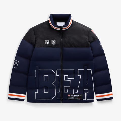 Unisex  Navy Chicago Bears Team Puffer Jacket