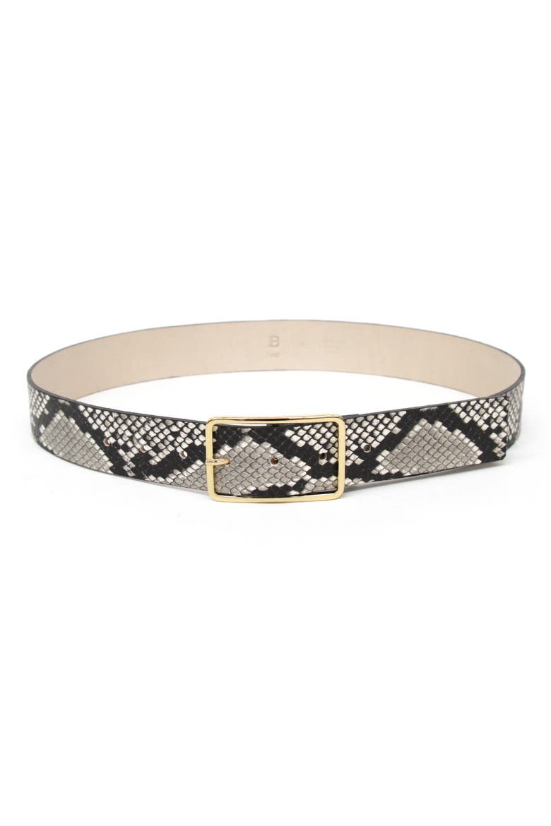 NEW B-LOW THE BELT women\'s milla python belt in white, gold B-Low the Belt Milla Python Belt in White & Gold | REVOLVE main image 4