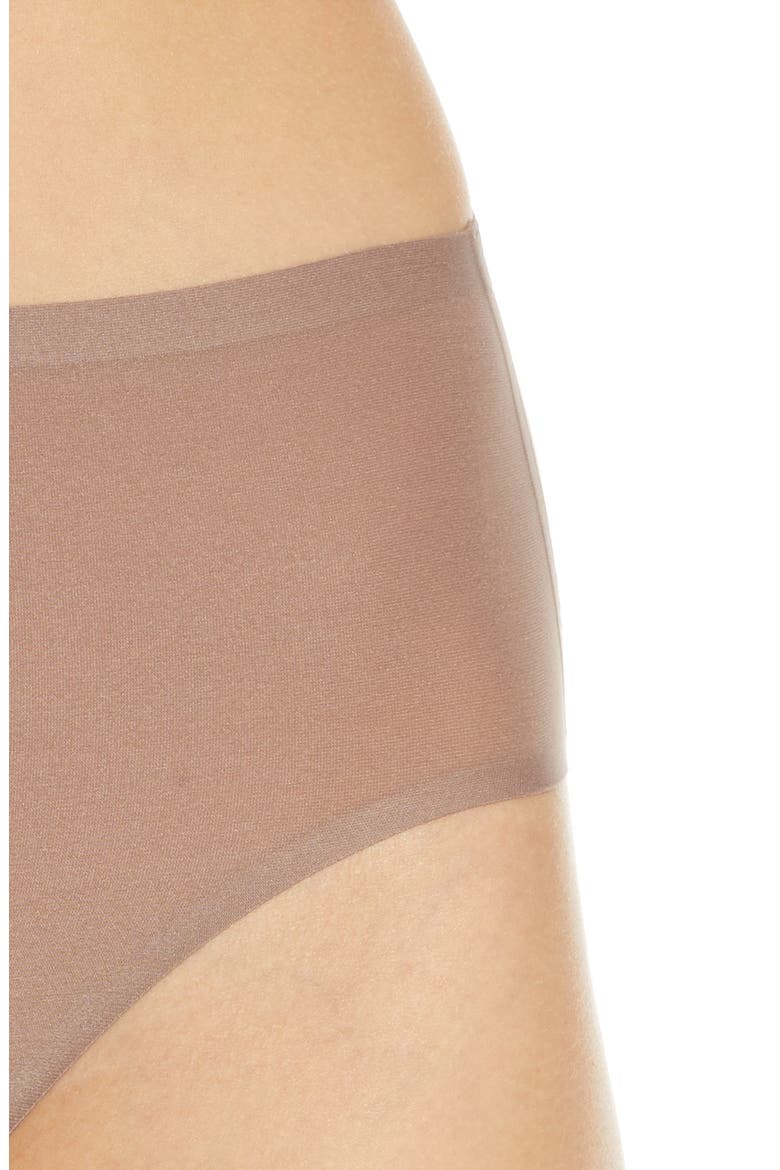 Soft Stretch Seamless French Cut Briefs, Alternate, color, HAZELNUT