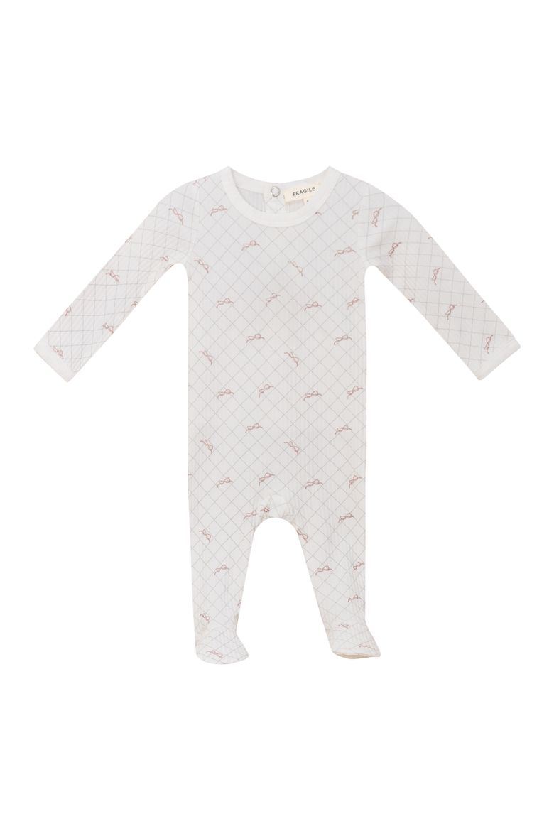 Soft Rib Mesh Print Romper, Main, color, White/Blossom