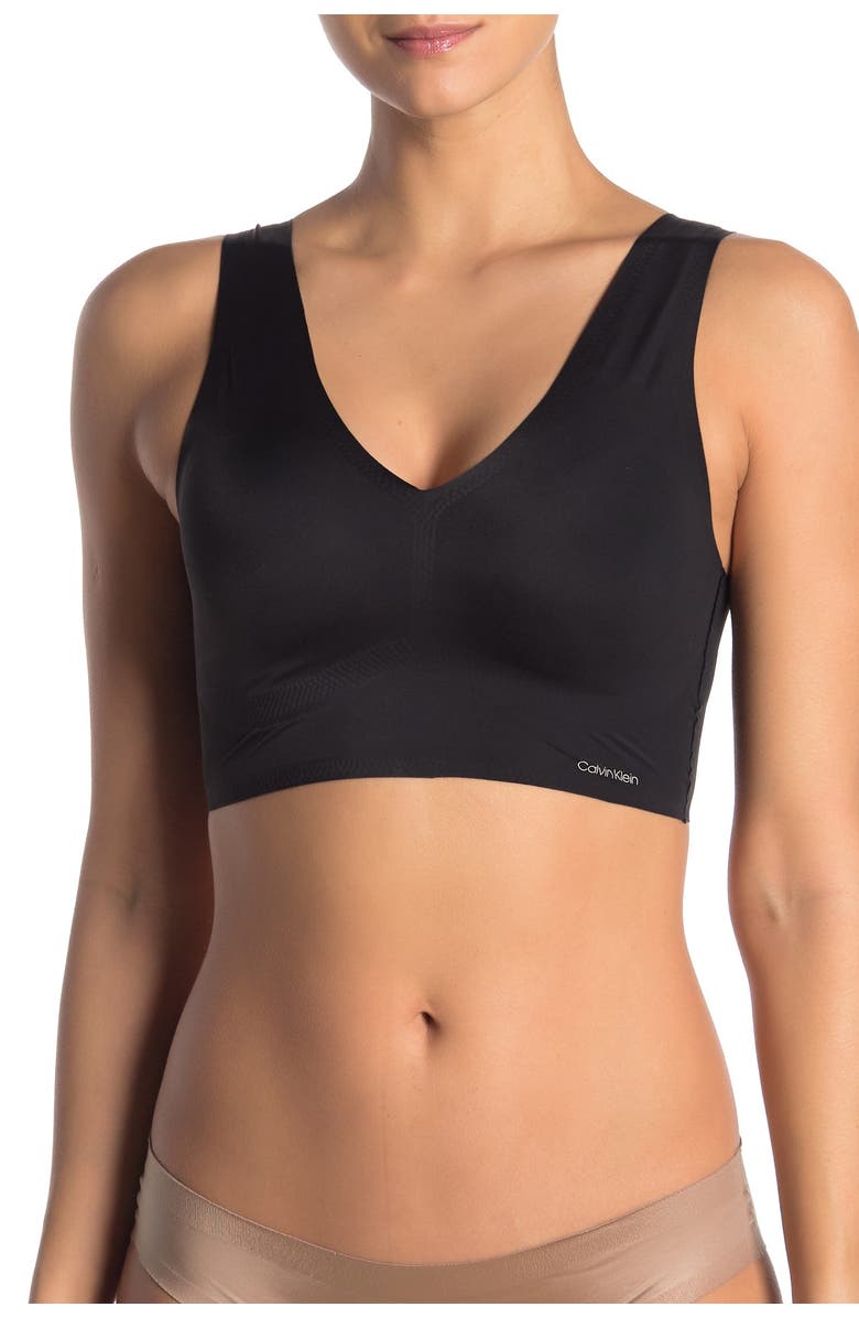 Calvin Klein Solid Seamless Bralette, Main, color, 