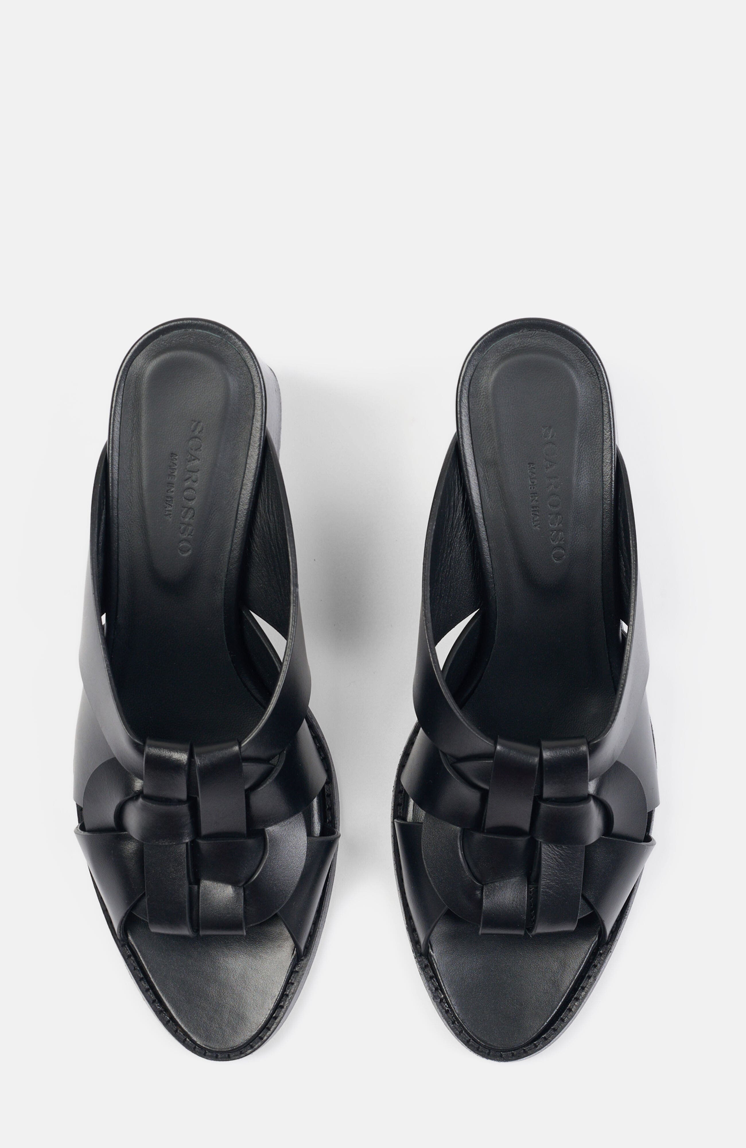 SCAROSSO Aida Sandals, Alternate, color, Black - Calf