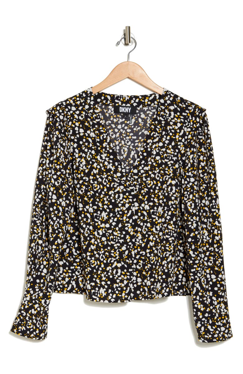 DKNY Animal Print Top, Alternate, color, 
