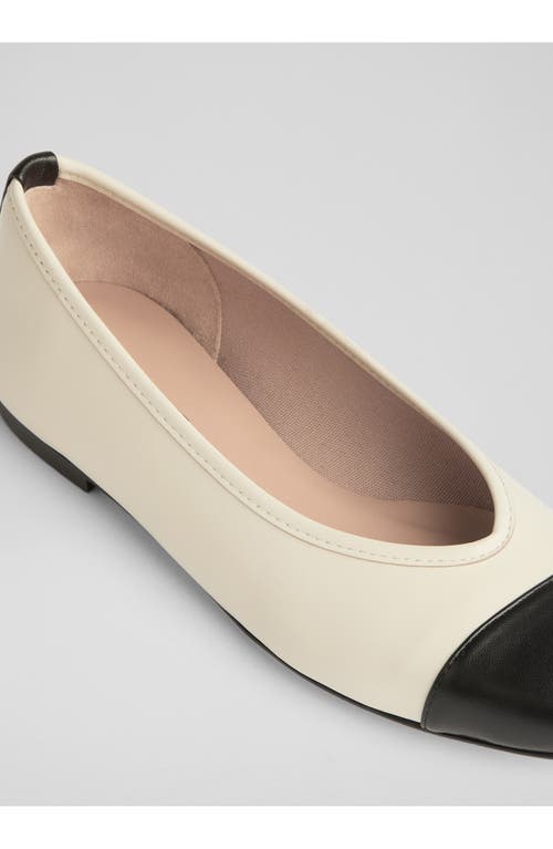 Lk Bennett Hanna Cap Toe Ballet Flat