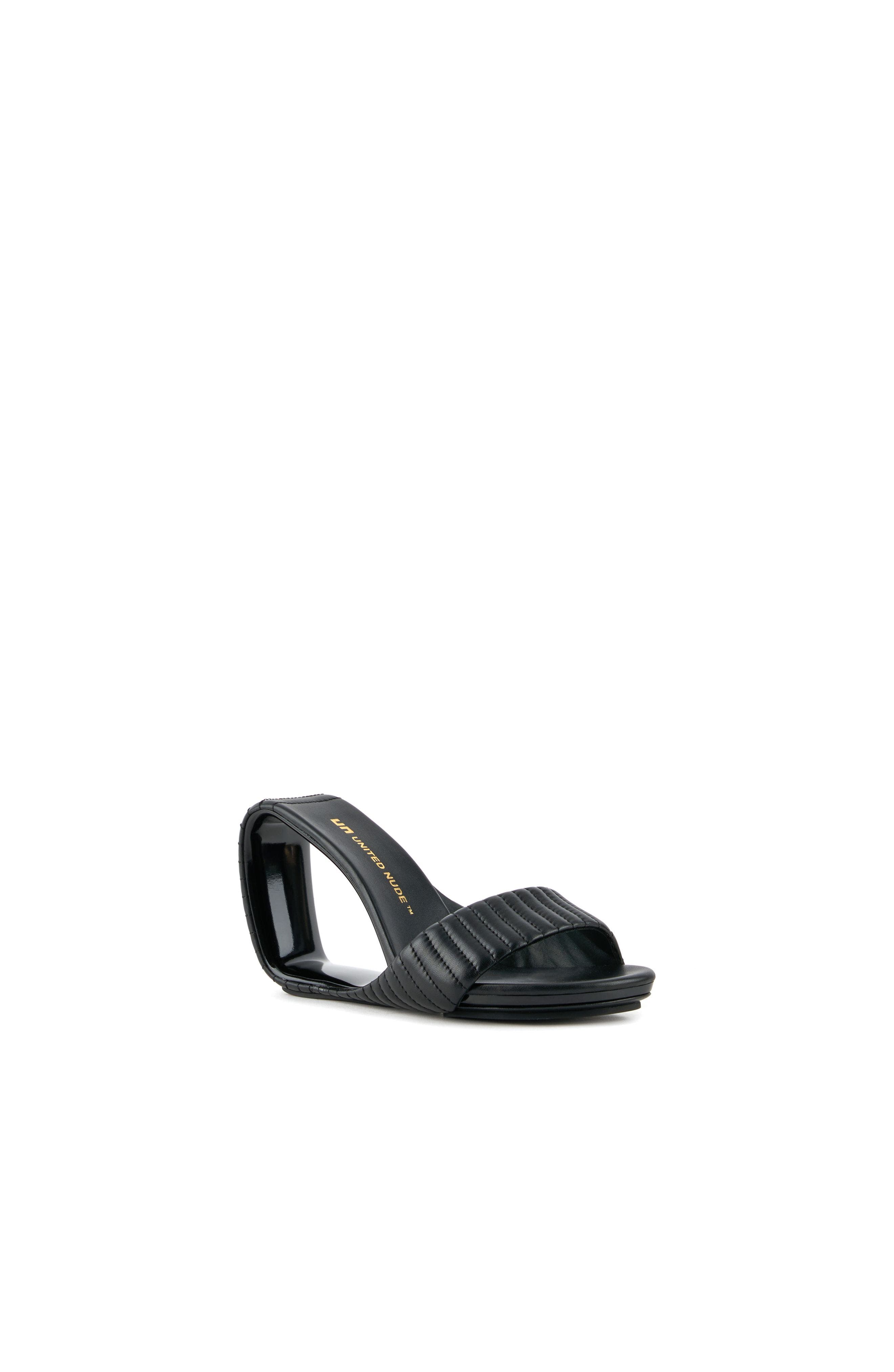 United Nude Mobius Hi Puffier Sandals, Alternate, color, Black Puffier