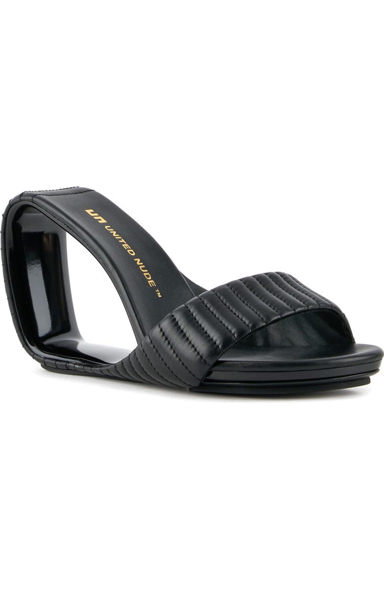 United Nude Mobius Hi Puffier Sandals, Alternate, color, Black Puffier