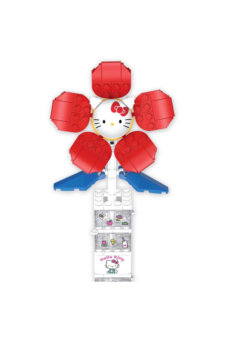 Hello Kitty Flower & Vase Building Set, Alternate, color, Red