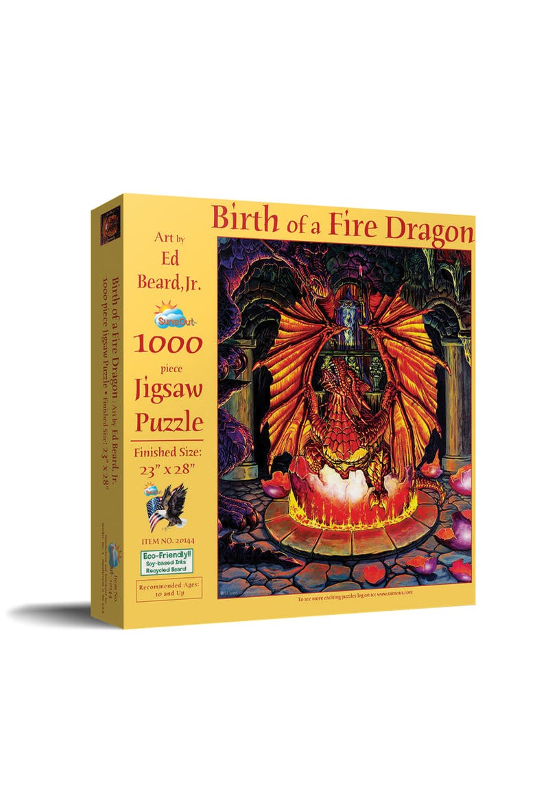 Birth of a Fire Dragon 1000 piece Jigsaw Puzzle for Adults, Main, color, Multicolor