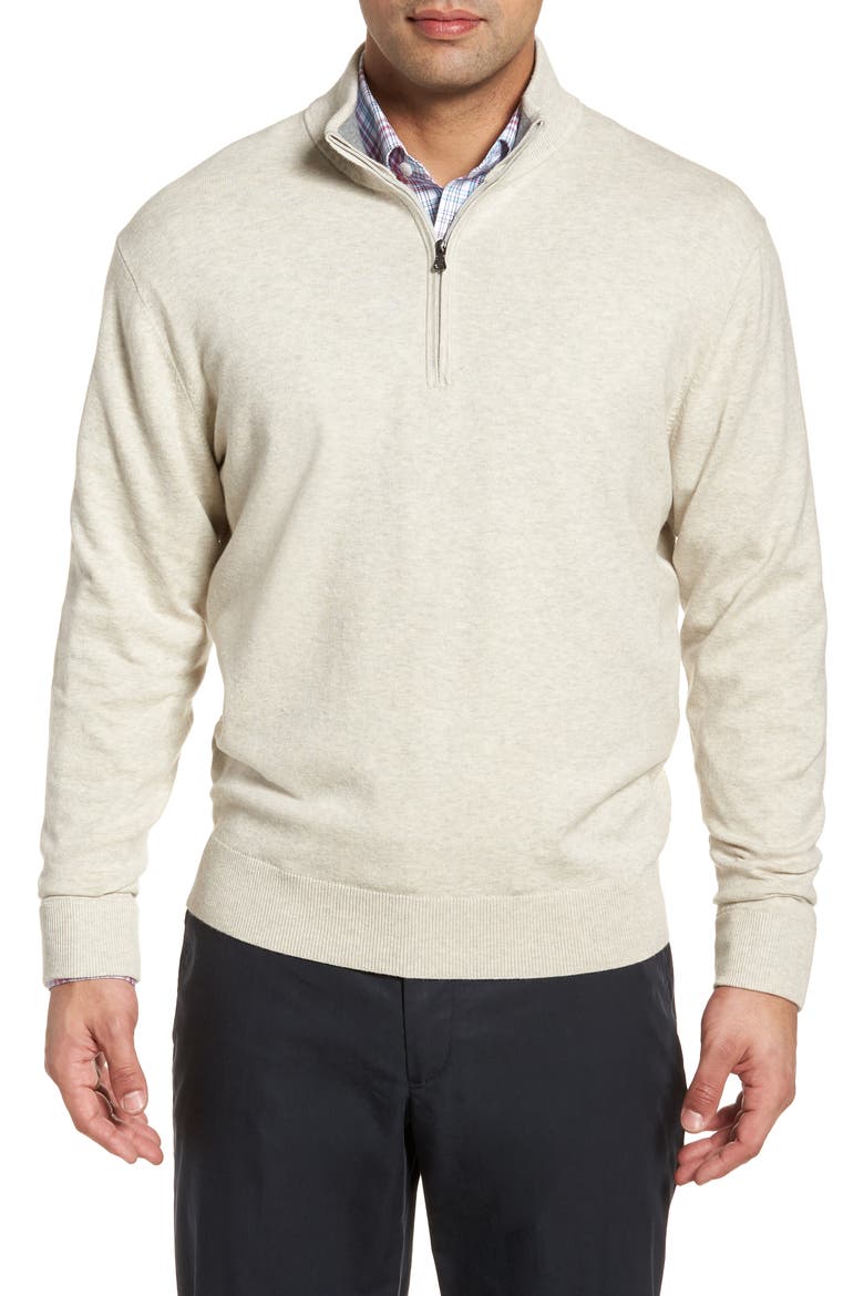 Lakemont Classic Fit Quarter Zip Sweater, Main, color, OATMEAL HEATHER