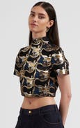 La DoubleJ Juliet Crop Top Embroidered