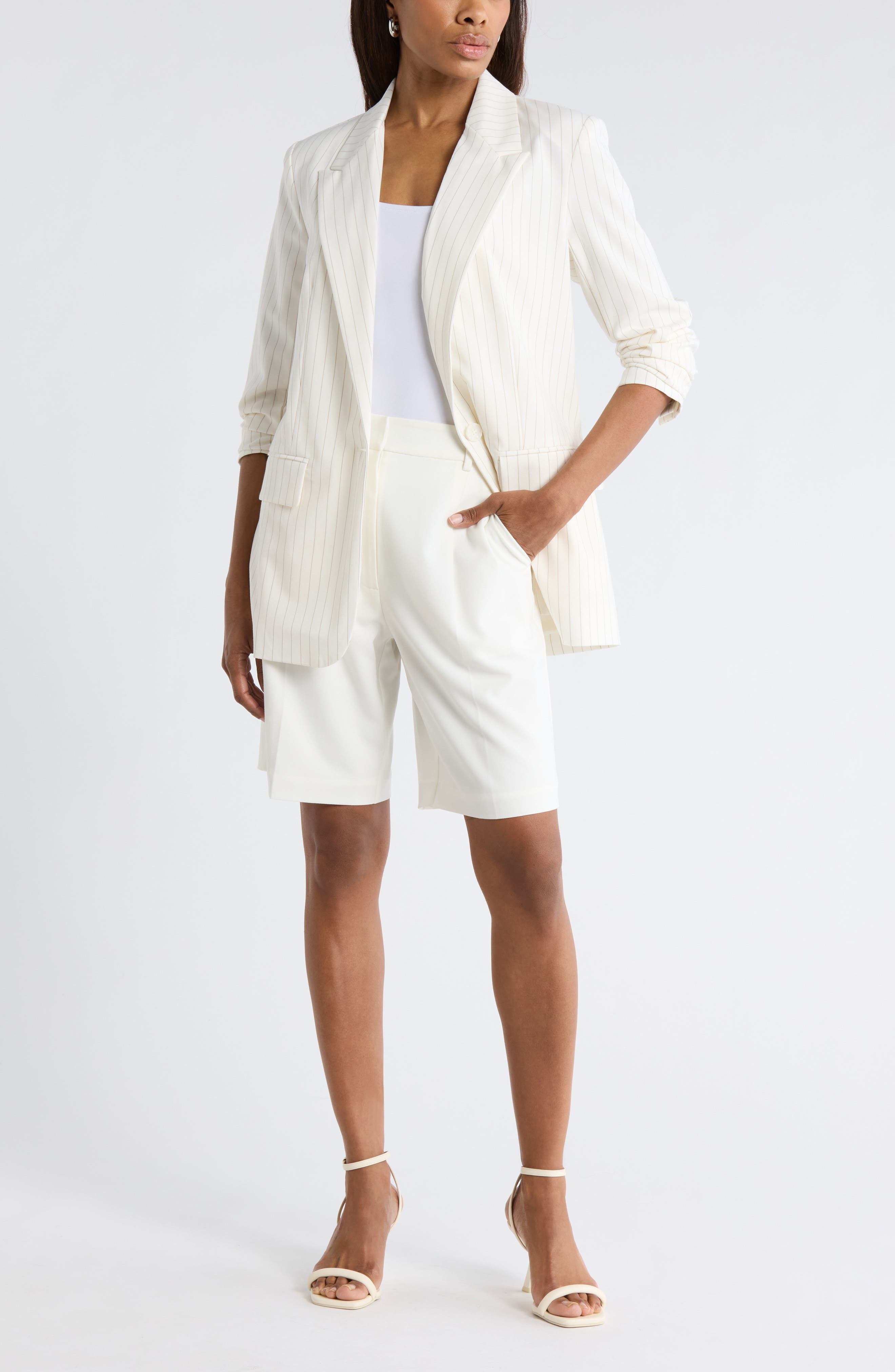 Leith Oversize Peak Lapel Blazer