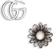 Gucci GG Mismatched Stud Earrings