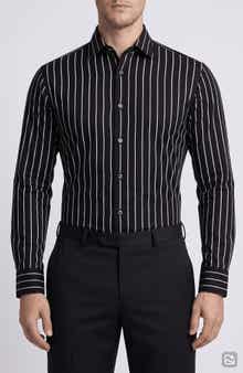 Stripe Cotton Dress Shirt