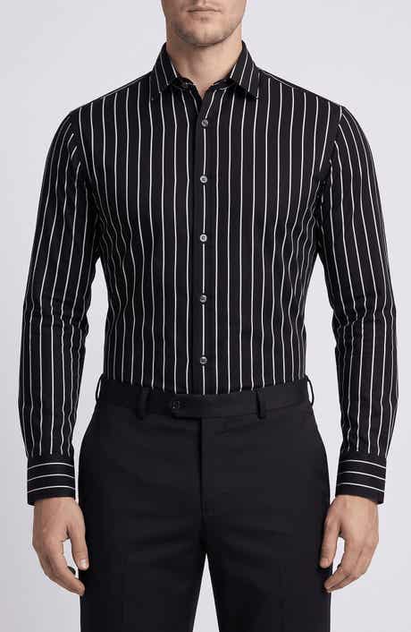 Stripe Cotton Dress Shirt