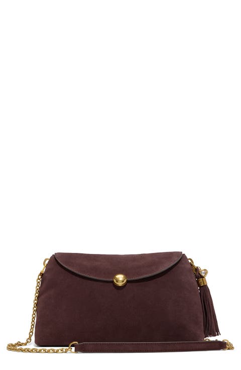 Gigi Faux Suede Clutch