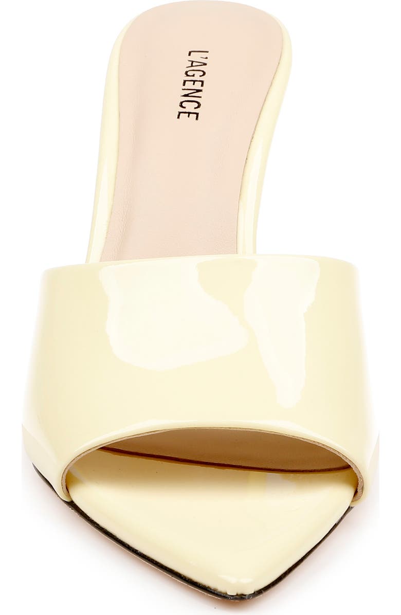 L'AGENCE Lolita VII Slide Sandal, Alternate, color, Yellow Patent