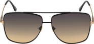 TOM FORD Reggie 61mm Gradient Aviator Sunglasses