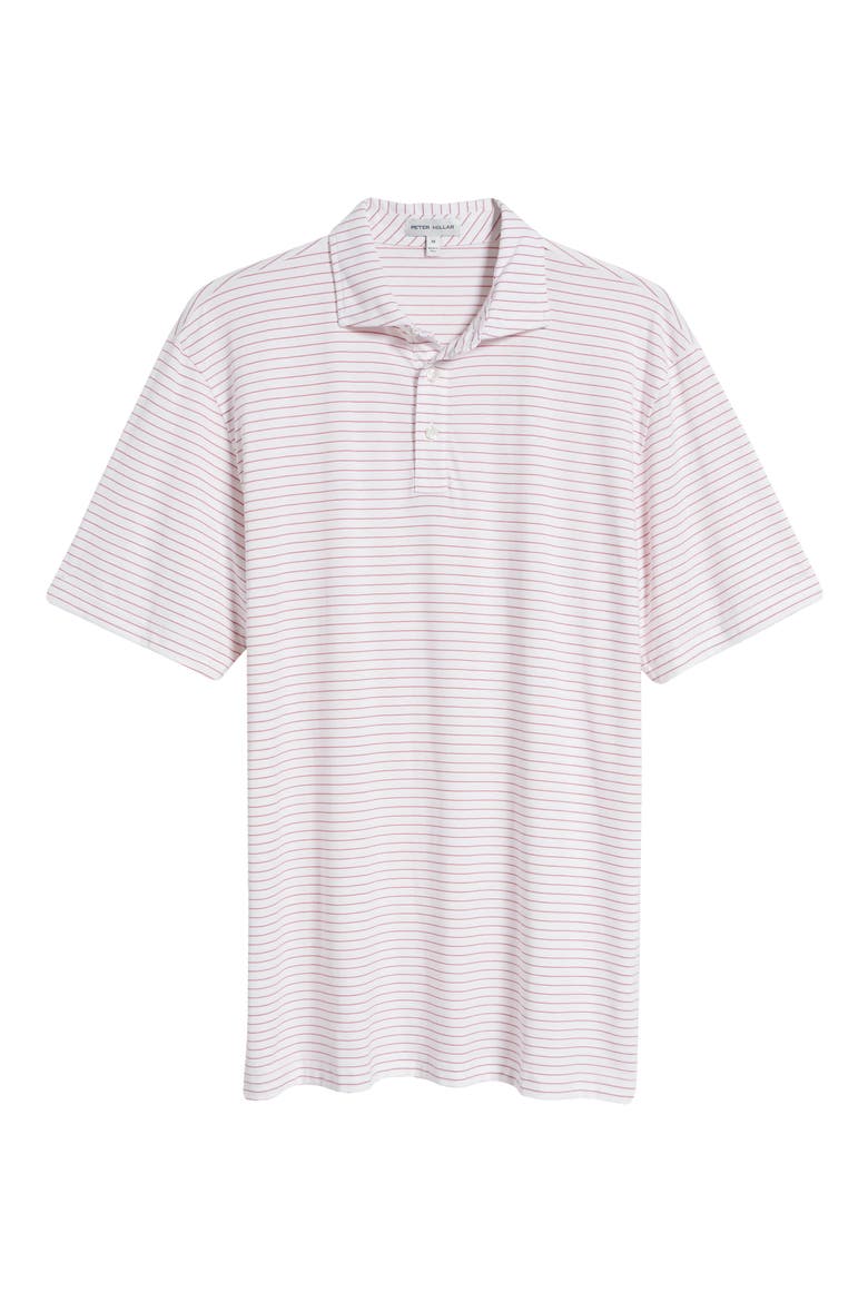 Pilot Mill Cedar Stripe Polo, Alternate, color, WHITE