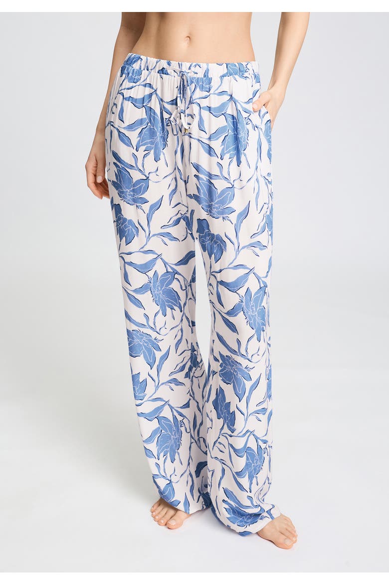 Sleep And Lounge Soft Woven Pants, Alternate, color, Graceful Forms