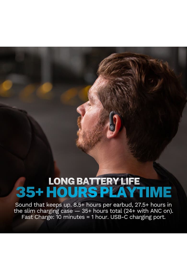 GO Sport ANC True Wireless Earbuds, Alternate, color, Dark Grey