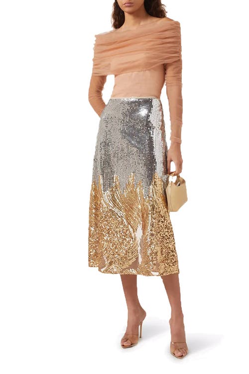 No Pise La Grama Elena Skirt In Multi