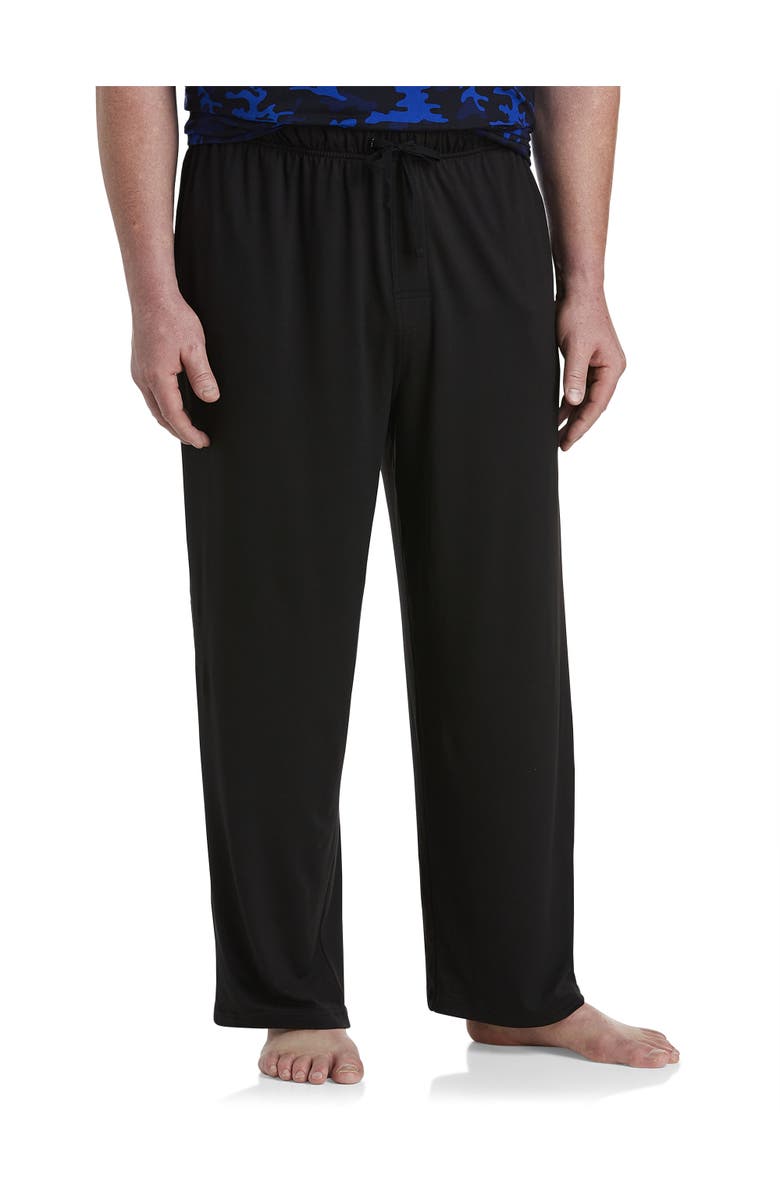 Harbor Bay by DXL Knit Open-Hem Pants, Main, color, Black