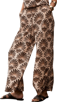 MINT VELVET Satin Geo Print Wide Leg Trousers