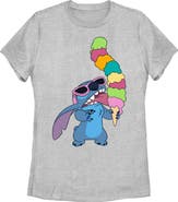 Lilo & Stitch Women's Lilo & Stitch Ice Cream Lover Stitch  Graphic T-Shirt