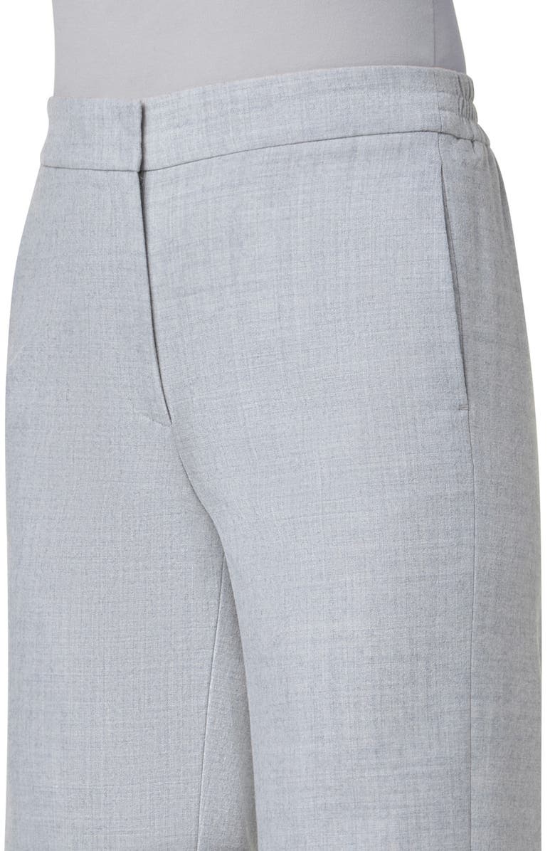 Akris punto Marla Stretch Wool Flannel Straight Leg Pants, Alternate, color, 