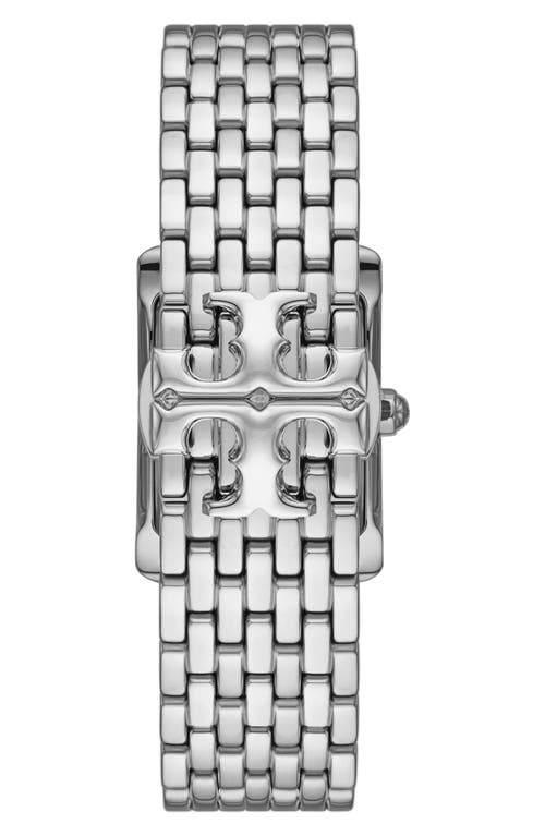 Tory Burch The Eleanor Three-hand Stainless Steel Watch In Silver