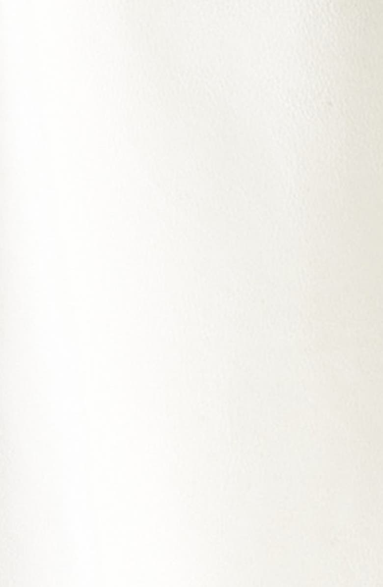 Rick Owens Jumbo Bauhaus Stooges Crop Leather Jacket, Alternate, color, Milk