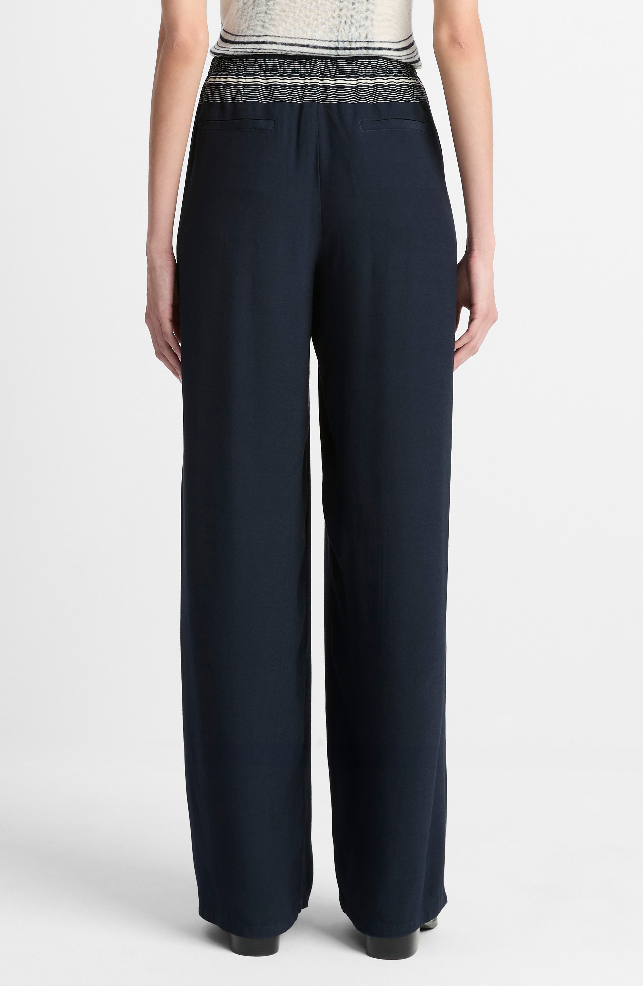 Placed Stripe Pull-On Pants - image 2