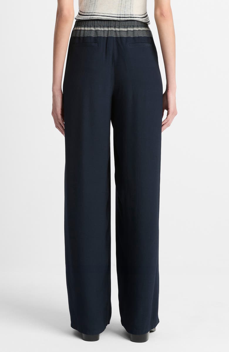 Placed Stripe Pull-On Pants